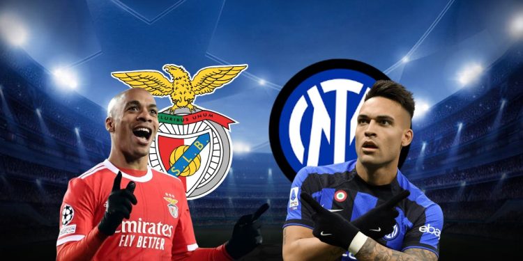 Benfica v Inter: Lautaro in campo