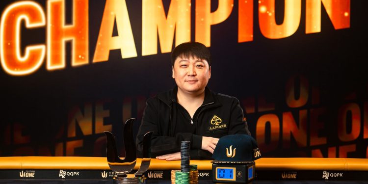Zhao Wenjie vincitore del Main Event Triton One (immagine offerta da Triton Poker Series)
